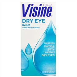 Visine, Средство от сухости глаз, увлажняющие глазные капли, стерильные, 15 мл (1/2 жидк. унции)