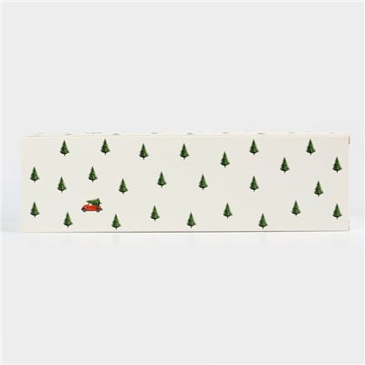 Коробка подарочная новогодняя складная «С Новым годом!», 9.5×32.5×9.5 см