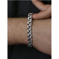 Браслет из чернёного серебра - Бисмарк, 23 см 925 пробы БРБ17023ч