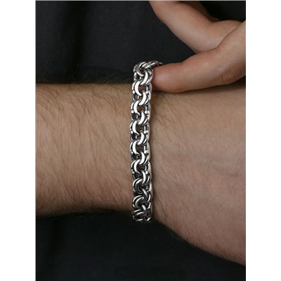 Браслет из чернёного серебра - Бисмарк, 23 см 925 пробы БРБ17023ч