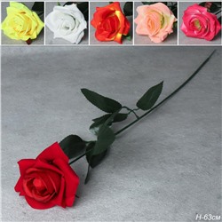 Цветок искусственный Роза 63 см / 0341-42 /уп 10/300/1200/