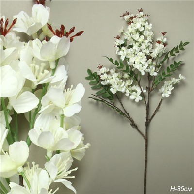 Цветок искусственный 85 см белый / RF-6067 /уп 24/240/