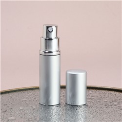 Флакон для парфюма, с распылителем, 10 мл, серебристый