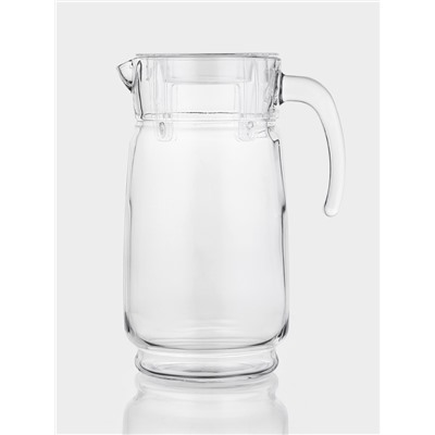 Кувшин Paşabahçe «Акватик», 1650 мл, акриловая крышка, стекло, прозрачный