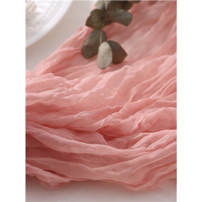 Дорожка на стол «Этель», розовая, 90×300 см