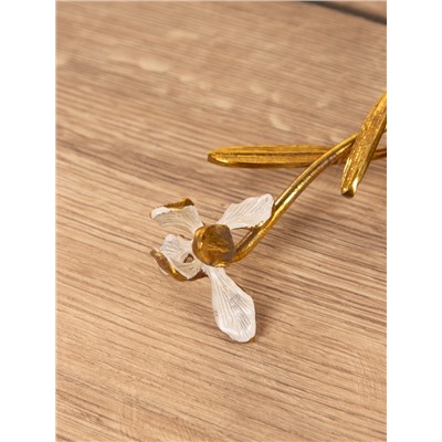 Ложка сервировочная «Лилия», нержавеющая сталь, латунь