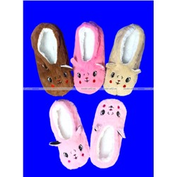 6 ПАР - Носки-тапочки с мехом Мордочки ЖЕНСКИЕ № 2