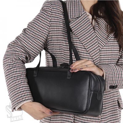 Сумка женская кожаная 6119NN black  Natale Navetta