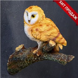 Садовая фигура из полистоуна «Совёнок на ветке», подвесная, 19×9×17.2 см
