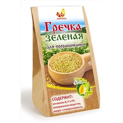 Гречка зеленая для проращивания 500г ЭКОПРОДУКТЫ, 1182541