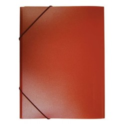 Папка на резинке А4 -PR05RED 0.5 мм красная, корешок 30мм (816782) Бюрократ