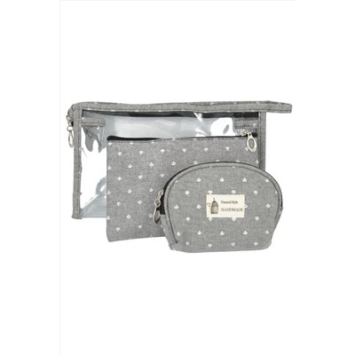 Kristaller Набор косметичек Handmade 3 in 1, серый KRISTALLER, 1124971