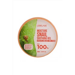 Lebelage Увлажняющий гель для лица и тела с муцином улитки / Moisture Snail 100% Soothing Gel, 300 мл KRISTALLER, 1108387