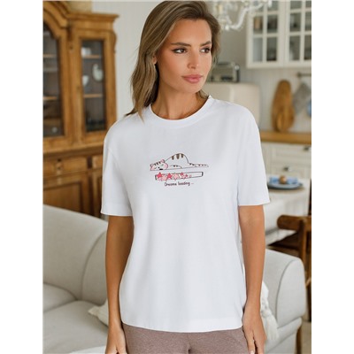 VILATTE Футболка D49.136