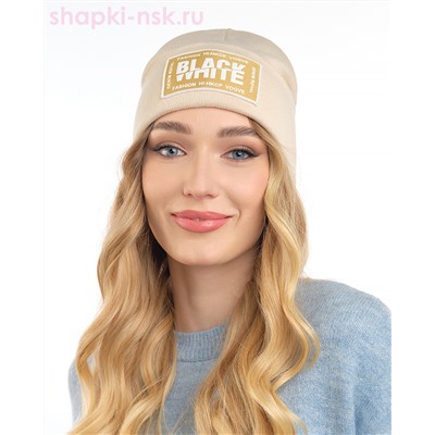 Спортика KHAKI-WHITE Колпак женский