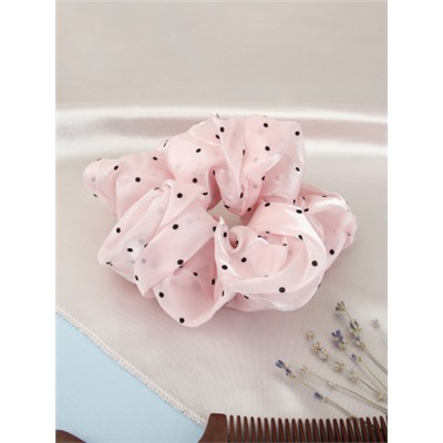 Резинка для волос / 699 /уп 120/ (Белый горох)