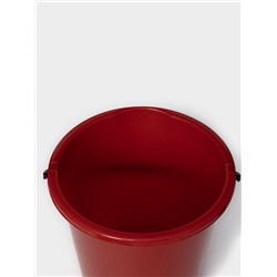 Ведро с крышкой и сливом, 10 л, d=32 см, h=26 см, МИКС