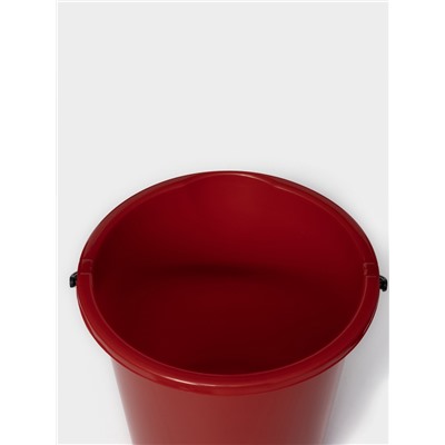 Ведро с крышкой и сливом, 10 л, d=32 см, h=26 см, МИКС