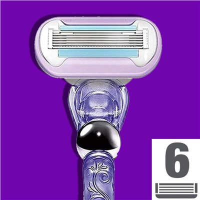 Кассеты для бритвы Dʤɪˈlett ВИНУС Extra Smooth Swirl (типа Embrace) (6 шт.) (Оригинал)