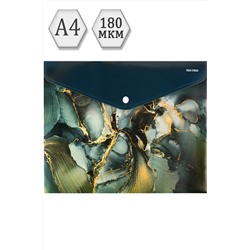 Папка-конверт на кнопке А4 MARBLE (ПК-3031)