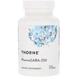 Thorne Research, PharmaGABA-250, 60 капсул