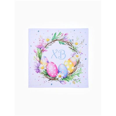 Салфетка пасхальная на стол «Пасхальный венок» 65×65 см