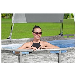 Навес для каркасного бассейна шириной бортов 210-340 см, 58746 Bestway