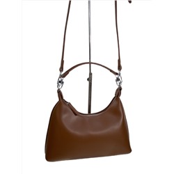 Женская сумка из искусственной кожи, цвет коричневый