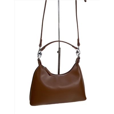 Женская сумка из искусственной кожи, цвет коричневый