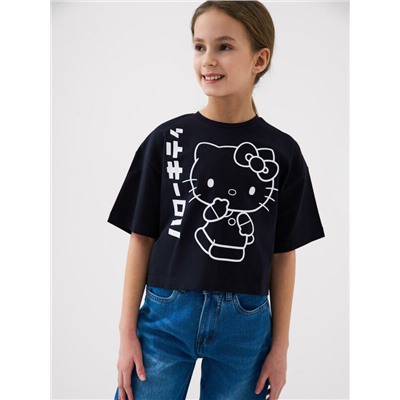 Фуфайка трикотажная для девочек (футболка)