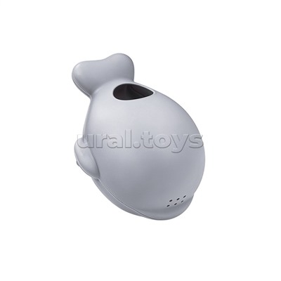 Набор для купания (ванночка цвет: белый/серый, матрасик цвет: звёзды на белом, ковш)