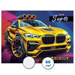 Блокнот 95х130 мм 32л клетка "Авто 3" Бс32/5-3 Гранит