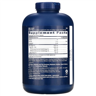GNC, Triple Strength Fish Oil, 360 Softgels