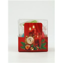 Печенье с предсказанием цветное в подарочной коробке «С новым годом», 4 шт.