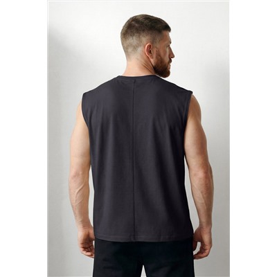 Мужская футболка оверсайз без рукавов Happyfox