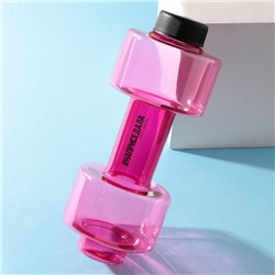 Бутылка для воды «Наприседала», 550 мл, 21×8 см, розовая