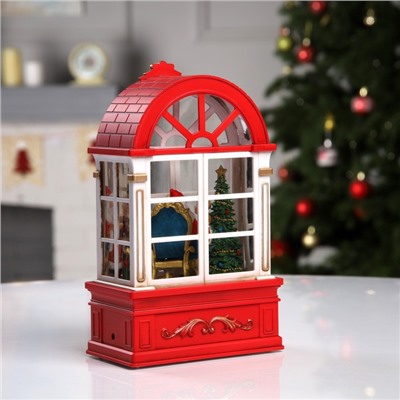 УЦЕНКА Фигура светодиодная «Дед Мороз в арке», 13.5×22×7.8 см, пластик, батарейки ААх3 (не в комплекте), USB, свечение тёплое белое