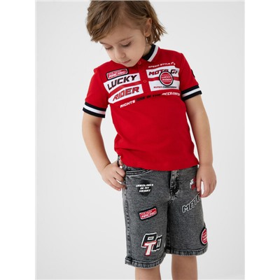 Шорты текстильные джинсовые для мальчиков