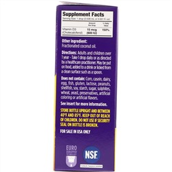 Ddrops, Стимулятор, жидкий витамин D3, 600 МЕ, 100 капель, 2,8 мл (0,09 жидкой унции)