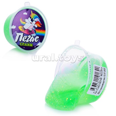 Слайм Пегас, 50 гр. неоновый зеленый