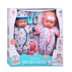 Набор пупсов с аксессуарами "Близняшки" в коробке