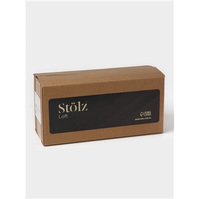 Подставка для мыла и губки со сливом Stölz, чёрная