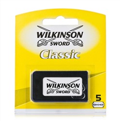 Лезвия для бритья классические двусторонние Wilkinson Sword Classic 5шт. (1X5шт. =5 лезвий) на блистере (Pillar Box.)