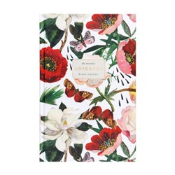 Престиж-блокнот А5  80л клетка "FLORA.ПИОНЫ" 3-80-072/42 Альт