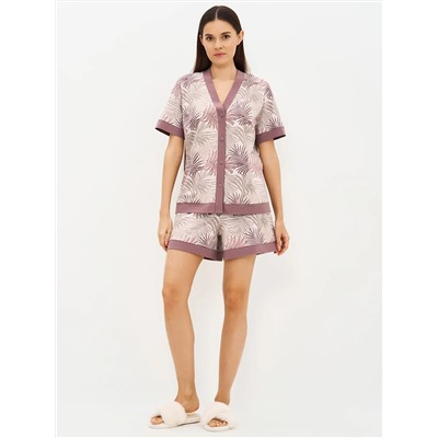 Omsa Пижама OmD 0240D SELVATICA Пижама принт. женская (Рубашка кор.рукав+Шорты), CO