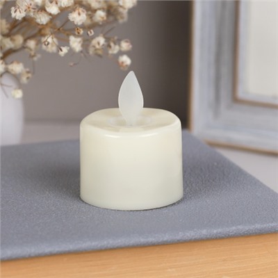 Свеча светодиодная подвижный фитиль 2,5 см / 223-sv /уп 24/960/  (Бежевый)