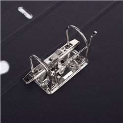 Папка с арочным механизмом A3 75 мм PP двусторонний разобранная вертикальная, наварной карман с этикеткой, черная