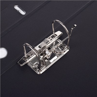 Папка с арочным механизмом A3 75 мм PP двусторонний разобранная вертикальная, наварной карман с этикеткой, черная