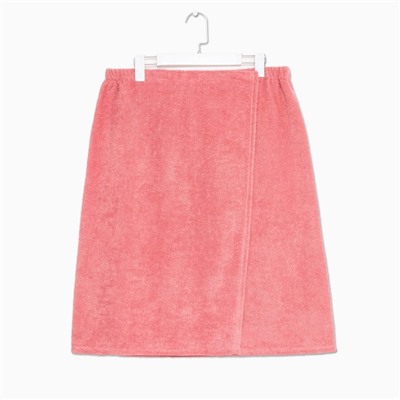 Набор для сауны «Экономь и Я»: полотенце - парео 68×150 см + чалма, 100% хлопок, 320 г/м, пыльно-розовый