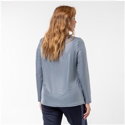 Блуза, трикотаж, светло-серый